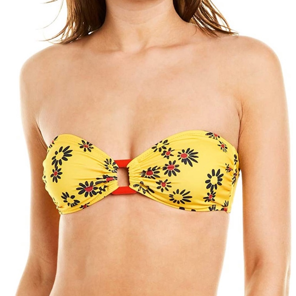 Solid and striped bikini TOP ONLY